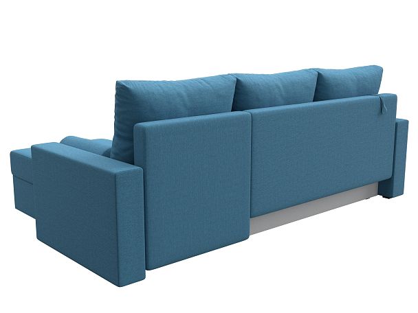 Диван угловой Верона Лайт правый угол Рогожка голубой - Вид 6