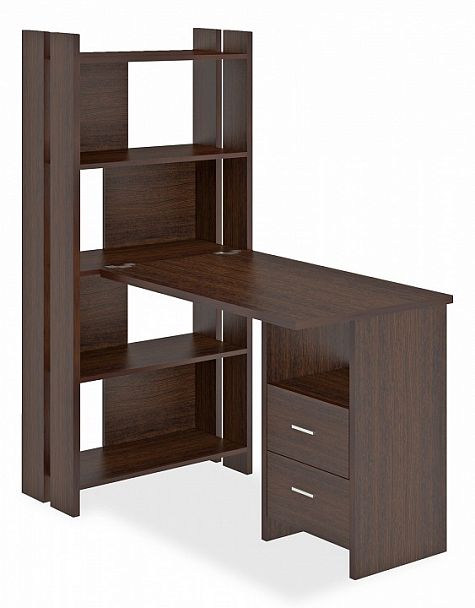 Стол компьютерный Домино Лайт СТЛ-ОВ+С100Прям+ТЯЛ Венге - Вид 1