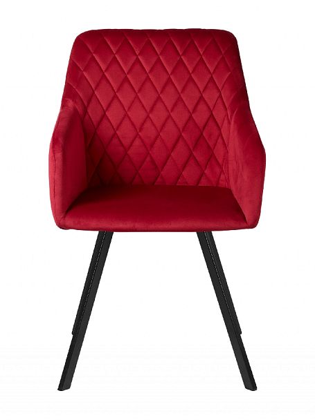 Кресло поворотное Барли, Confetti bordo/черный - Вид 3