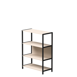 Стеллаж металлический средний Everprof EVO 830х385x1120 Кашемир/Черный - Фото предпросмотра