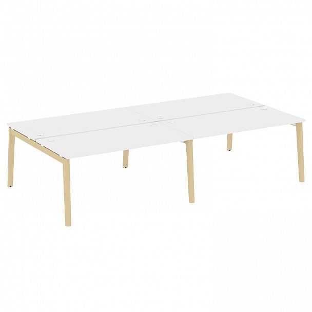 Рабочая станция "Onix wood" OW.D.RS-4.4.8 белый/дуб светлый - Вид 1