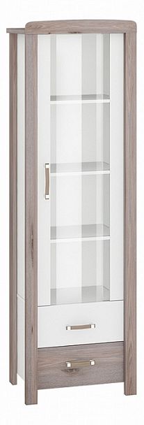 Шкаф книжный Бартоло ВТД-СФ Белый/Нельсон - Вид 1