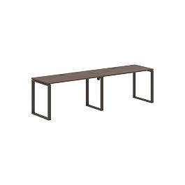 Стол 2-х местный EQWST 2767 Дуб Денвер тёмный/Мокко 2726х670х750 EDIS - Фото предпросмотра