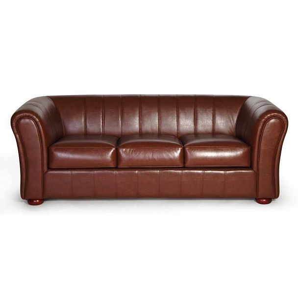 Диван-кровать "Бруклин" 3Р в коже - Вид 1