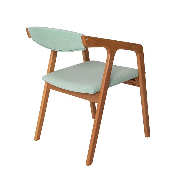 Полукресло Fendi, велюр Teddy 337, бук под лак - Вид 7