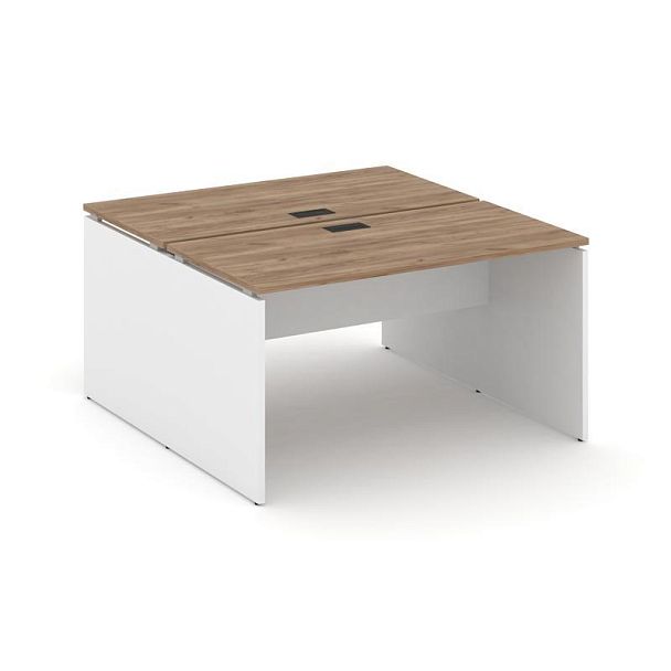 Стайл Проджект Рабочая станция 2-х сторон. SN-D.DRS-001 Дуб Табак/Белый/Черная Заглушка 980*1232*750 - Вид 1