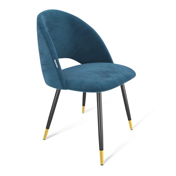 Стул Sheffilton SHT-ST34/S95-1 тихий океан/черный муар/золото - Вид 1