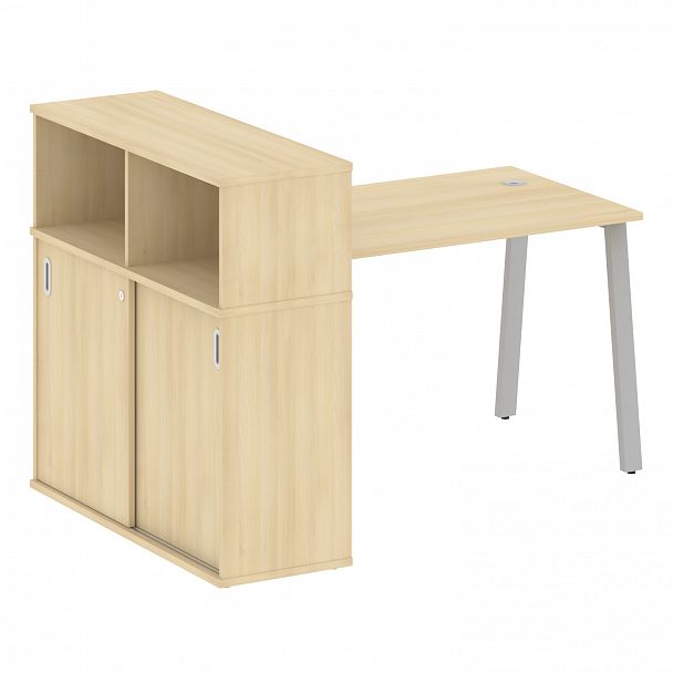 Рабочая станция "Metal System" БА.РС-СШК-3.2 акация/серый - Вид 1