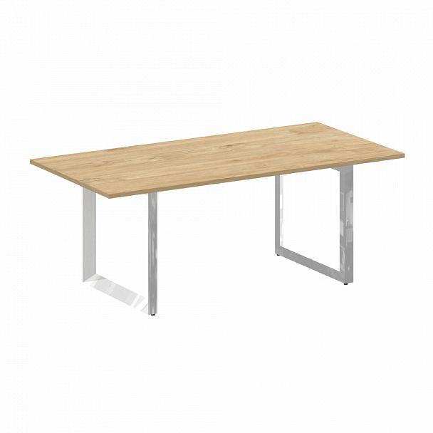 Стол переговорный на О-образном м/к "ONIX DIRECT LUX" M-O.MO-PRG-19 тиквуд светлый - Вид 1