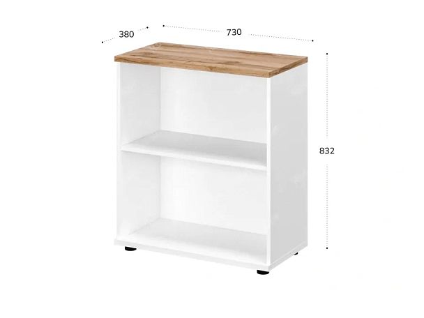 TANDEM RTD047-73U-V Стеллаж ун-й 730х380х832 Вотан/Белый - Вид 2