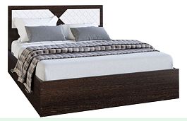 ЛДСП Кровать НИКОЛЬ 1,4 Венге-Лиственница светлая - Фото предпросмотра