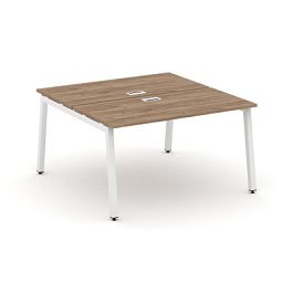 Стайл Проджект Рабочая станция 2-х сторон. SN-5A.DRS-001 Дуб Табак/Металл Белый 980*1232*750 - Фото предпросмотра