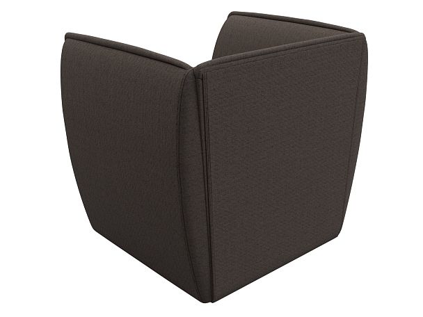 Кресло Бергамо Рогожка коричневый - Вид 6