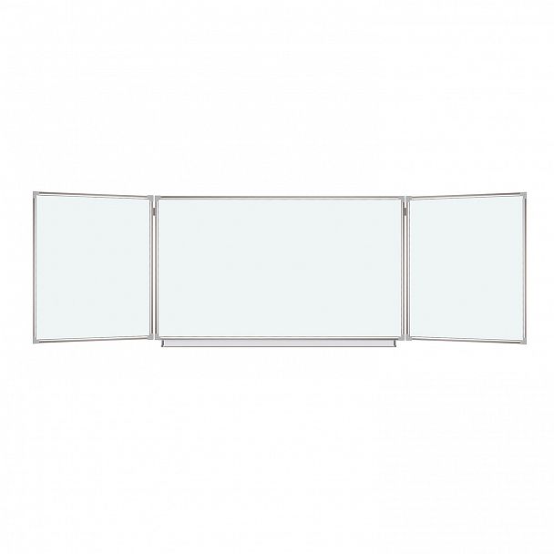 Доска магнитно-маркерная 3-х элементная 100х150/300 см, 5 рабочих поверхностей, белая, BRAUBERG, 231708 - Вид 2