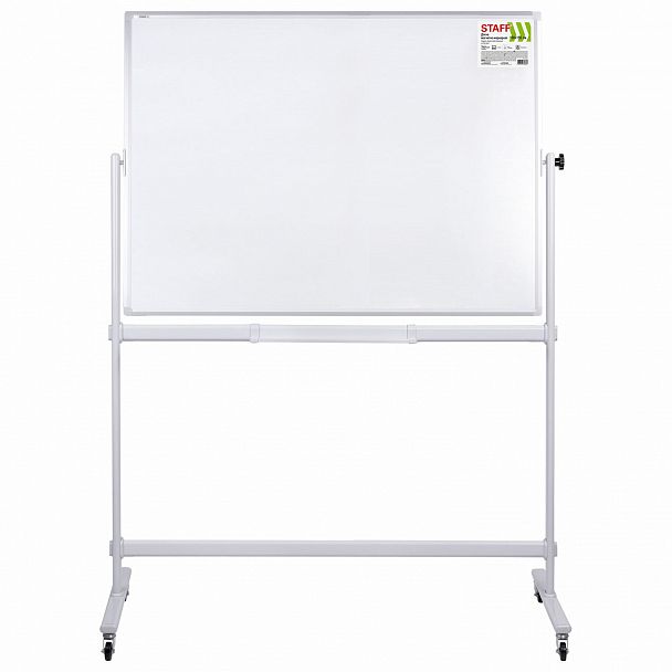 Доска магнитно-маркерная НА СТЕНДЕ 100х150 см, 2-сторонняя, STAFF, 238012 - Вид 3