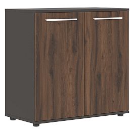 Шкаф малый широкий ELCS 85.1 Дуб Денвер тёмный/Белый/Мокко 852х430х832 EDIS - Фото предпросмотра