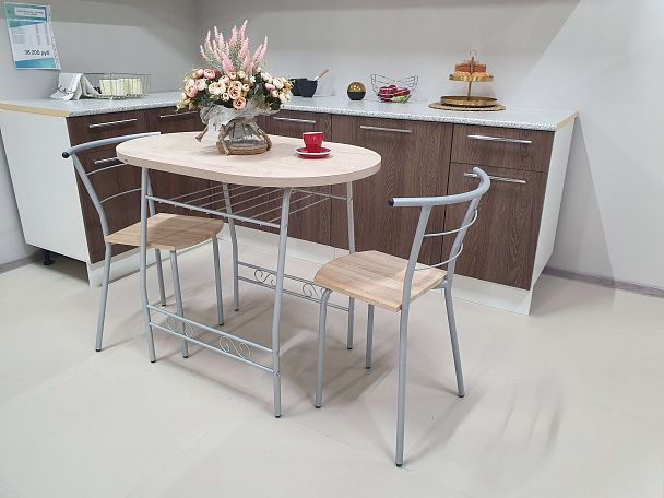 Стол Sheffilton SHT-T10 дуб сонома/ал.металлик - Вид 6