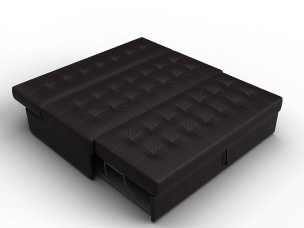 Диван прямой Лига-107 (160) Экокожа коричневый - Вид 8