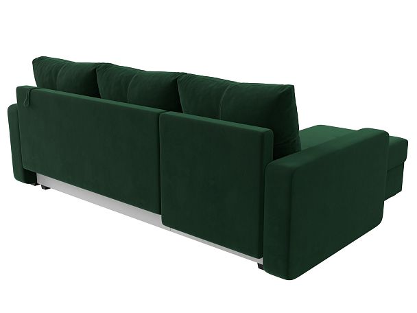 Диван угловой Ливерпуль Лайт левый угол Велюр зеленый - Вид 6