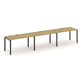 Concept Рабочая станция 3 места CN.ORS-007 Дуб Винченцо/Металл Черный 4140*720*750 - Фото предпросмотра