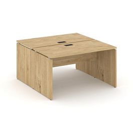 Стайл Проджект Рабочая станция 2-х сторон. SN-D.DRS-021 Тиквуд Светлый/Черная Заглушка 980*1632*750 - Фото предпросмотра