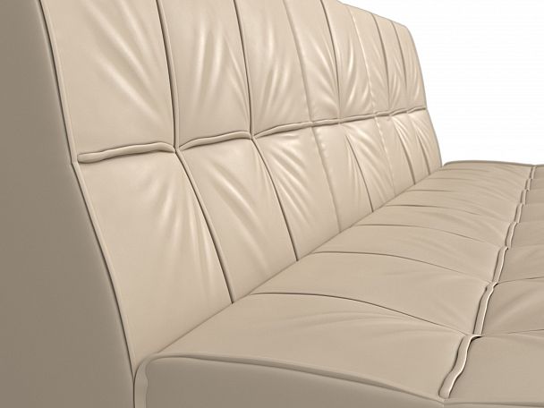 Прямой диван Винсент (полностью экокожа бежевая) - Вид 4