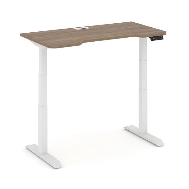 Мув Ап Стол электроподъемный (1 лючок 162*82) MV.SEWD-5.7.ZV Дуб Аризона/Металл Белый Матовый Гладки - Вид 3
