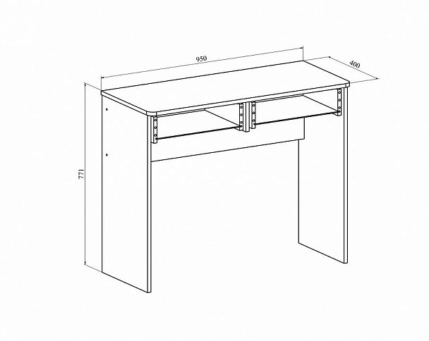 Стол туалетный Эконом Стандарт ТС-25 - Вид 7