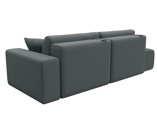 Диван прямой Лига-036 НПБ Модерн подлокотник справа Рогожка серый - Вид 6