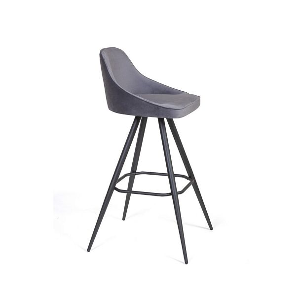 Стул барный Neo поворотный 360 градусов, бархат 4 - Вид 1