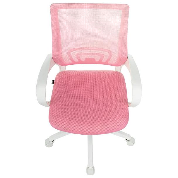 Кресло BRABIX "Fly MG-396W", с подлокотниками, пластик белый, сетка, розовое, 533008 - Вид 10