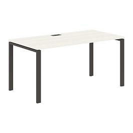 Стол прямой EUST 1580 Ясень Траун/Мокко 1560х800х750 EDIS - Фото предпросмотра