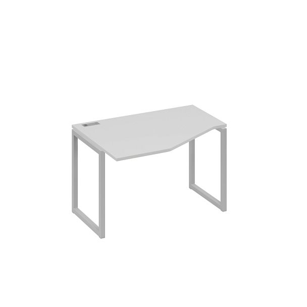 Стол эргономичный левый "Техно" на металлокаркасе QUATTRO A4 А4 Б4 051 БП серый / металлокаркас серый - Вид 1