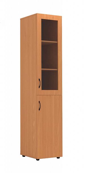 Шкаф узкий со стеклом без рамы "300,22У" - Вид 1