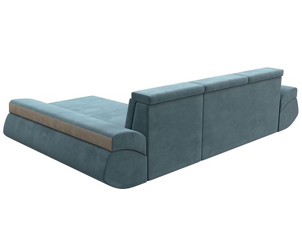 Диван угловой Лига-032 правый угол Велюр бирюзовый - Вид 6