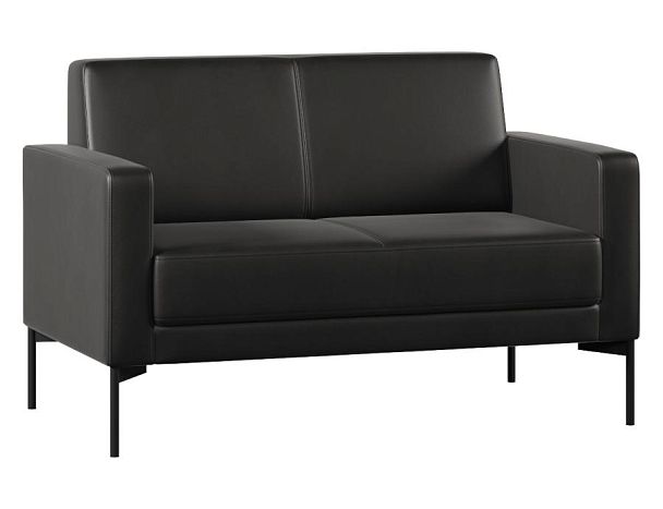 Диван Everprof Gamma двухместный Экокожа Черный - Вид 1