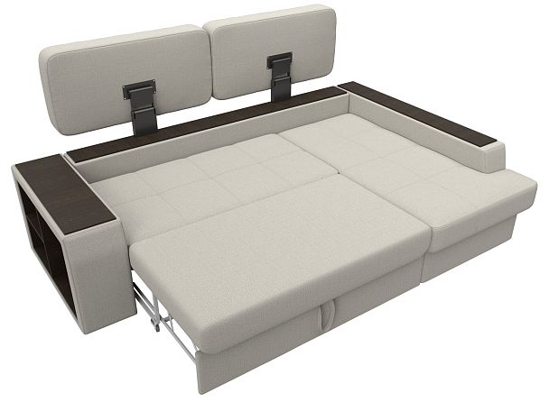 Диван угловой Брюссель правый угол Рогожка бежевый - Вид 7