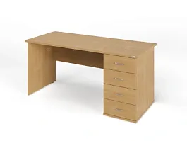 ЛАЙТ / LIGHT RLG008-16x7R Однотумбовый стол 160x70x75 Бук - Фото предпросмотра