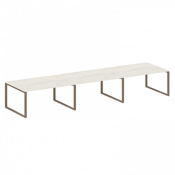 Стол для переговоров "Metal System" БО.ПРГ-3.4 дуб наварра/мокко - Вид 1