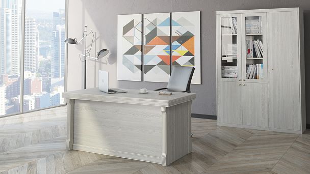 Стол письменный Bern 190x90x76 светлый дуб - Вид 6