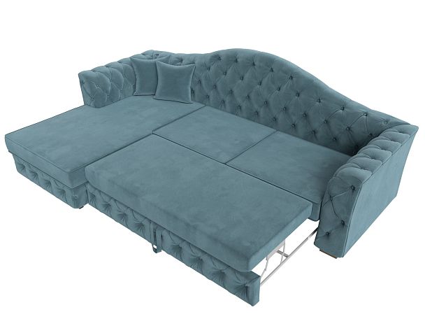 Диван угловой Артис левый угол Велюр бирюзовый - Вид 7