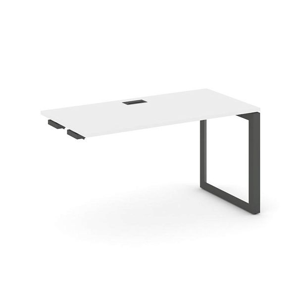 Style Project Next Стол-приставка к опор. элем. SN-59O.OPRS-012 Белый/Металл Антрацит/Черный Заглушка 1180*700*750 - Вид 1