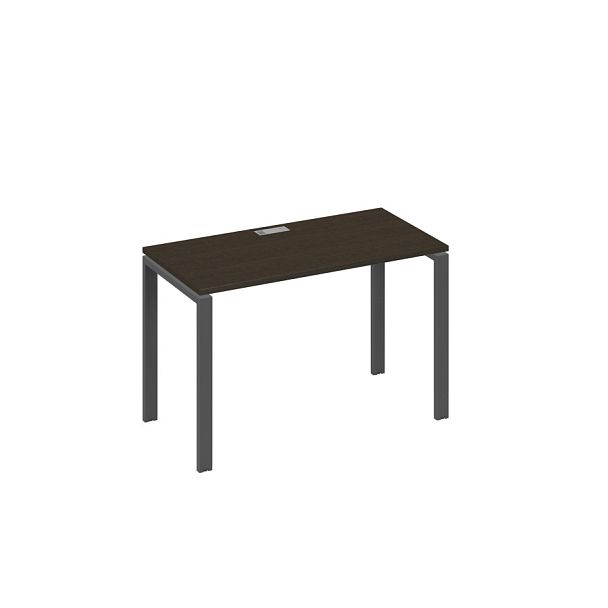 Стол письменный на металлокаркасе UNO A4 А4 Б1 003 БП венге / металлокаркас антрацит - Вид 1