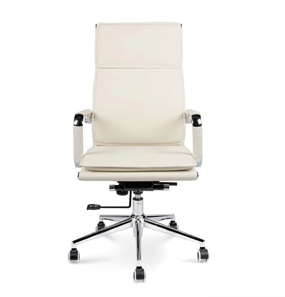 Кресло Харман / (ivory) хром / слоновая кость экокожа - Вид 2