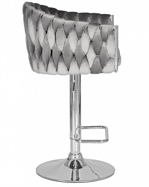 Стул барный DOBRIN MARCEL (серый велюр (MJ9-75)) - Вид 3