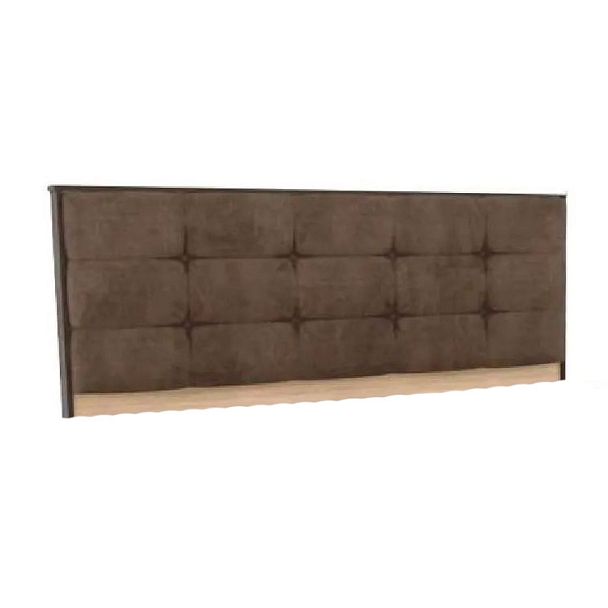 Кровать Лирика ЛК-2 (1,4) мягкое изголовье велюр кофейный - Вид 1