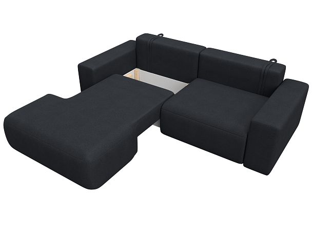 Диван угловой Лига-036 НПБ Классик левый угол Велюр серый - Вид 8