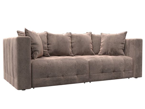 Диван прямой Лига-052 НПБ Велюр бежевый - Вид 1