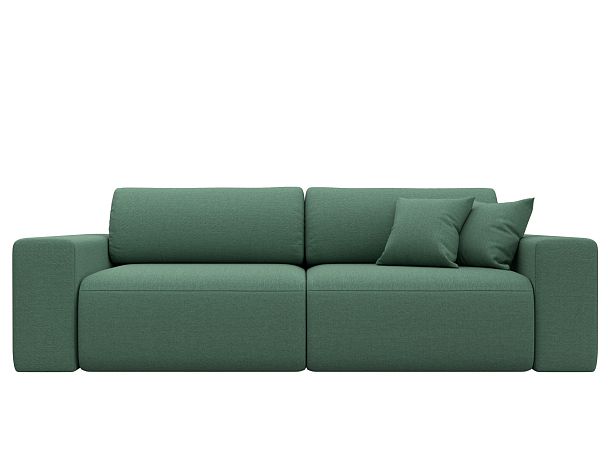 Диван прямой Лига-036 НПБ Классик Рогожка зеленый - Вид 2