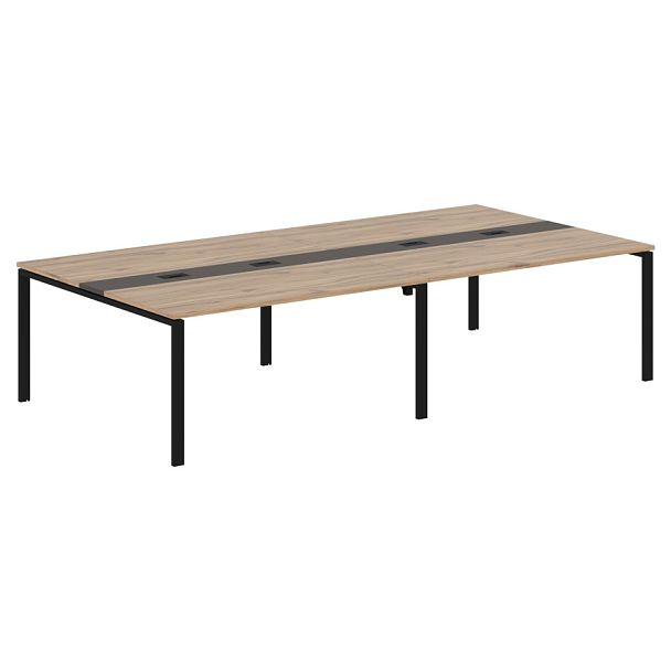 Конференц стол EUCT 3116 Дуб Денвер светлый/Черный 3126х1606х750 EDIS - Вид 1